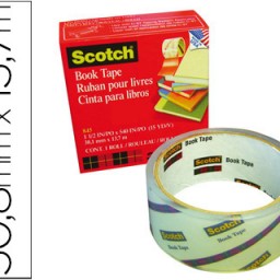 Cinta adhesiva Scotch para libros 13,7m.x50,8mm.