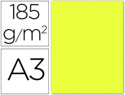 50h. cartulina Guarro A3 185g/m² amarillo limón