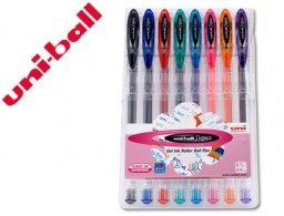 8 bolígrafos uni-ball UM-120 Signo tinta gel colores básicos