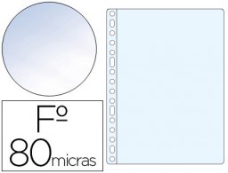100 fundas multitaladro Esselte Folio polipropileno 80µ cristal
