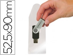 10 fundas  Q-Connect autoadhesivas para memorias USB
