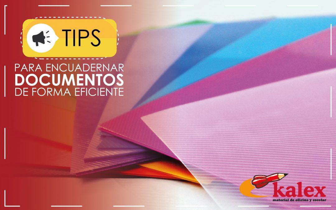 Consejos para encuadernar documentos de forma eficiente