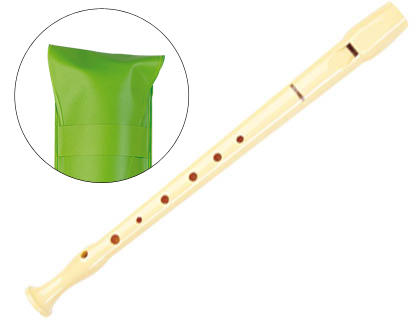 Flauta dulce con funda verde HOHNER al mejor precio