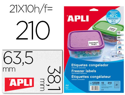 ☛ Comprar etiqueta adhesiva congelador Apli barata - KALEX