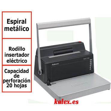 Encuadernadora Fellowes Metal 100R espiral metálico