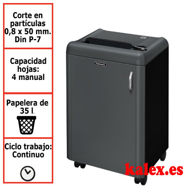 Destructora papel Fellowes 1050HS microcorte uso continuo &4603801