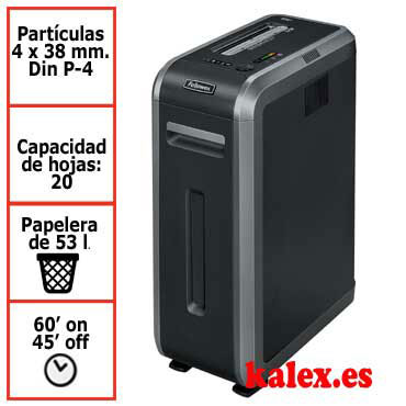 Destructora de papel Fellowes 125Ci uso profesional