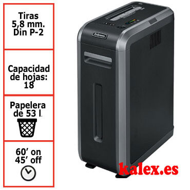 Destructora de papel Fellowes 125i uso profesional