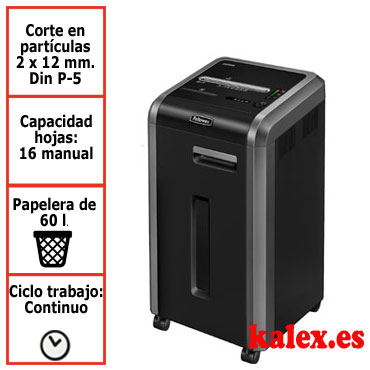 Destructora de papel Fellowes 225Mi departamental microcorte