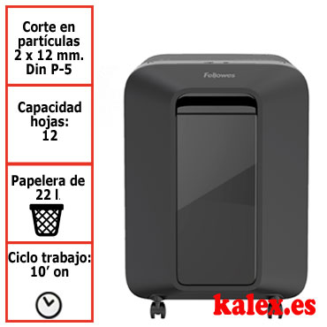 Destructora Fellowes LX201 negra uso moderado