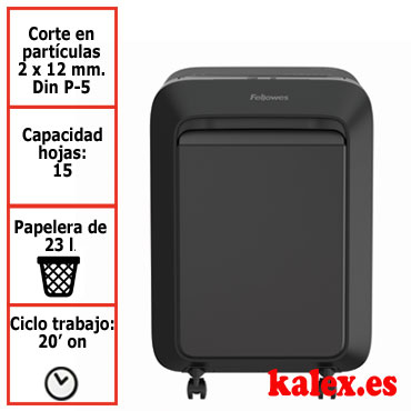 Destructora Fellowes LX211 negra uso moderado