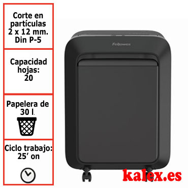 Destructora Fellowes LX221 negra uso moderado