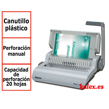 Encuadernadora Fellowes Pulsar+ canutillo de plástico