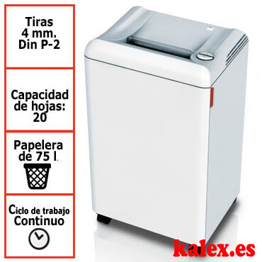 Destructora papel IDEAL 2503S departamental