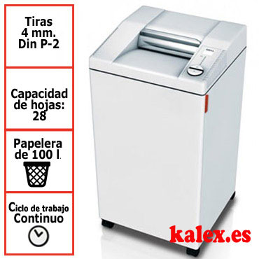 Destructora papel IDEAL 2604S departamental