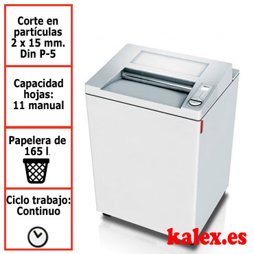 Destructora papel IDEAL 3804C2 microcorte departamental