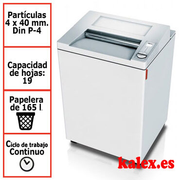 Destructora papel IDEAL 3804C departamental