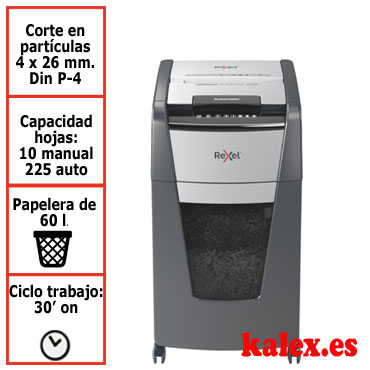 Destructora automática Rexel Optimum AutoFeed 225X