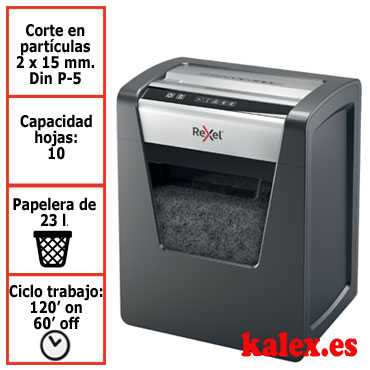 Destructora papel Rexel Momentum M510 microcorte