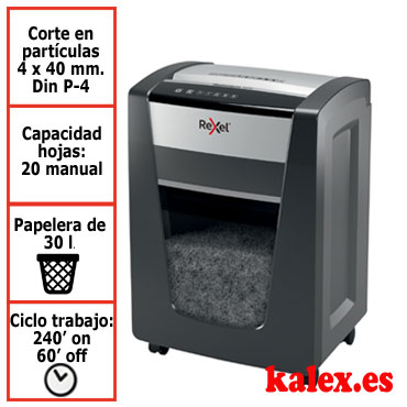 Destructora papel Rexel Momentum X420 profesional