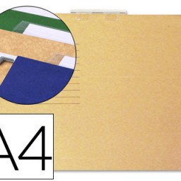 Carpeta colgante kraft Gio A4 visor superior