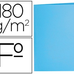SC35 Subcarpeta cartulina Liderpapel Folio azul pastel 180 g/m²