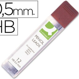 KF00235 12 minas de grafito Q-Connect 0,5 mm. HB