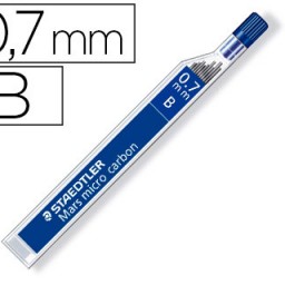 12 minas de grafito Staedtler Mars Micro 0,7mm. B