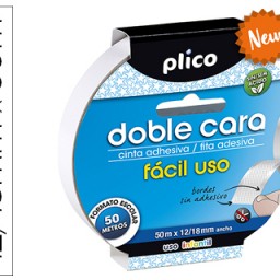 Cinta adhesiva plico doble cara 12/18 mm.x50m.