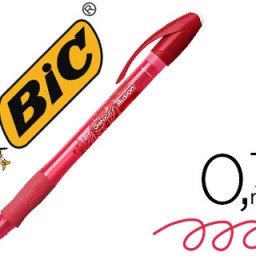 Bolígrafo Bic Gelocity Illusion borrable tinta roja