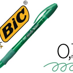 Bolígrafo Bic Gelocity Illusion borrable tinta verde