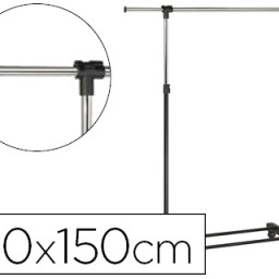 Perchero unilux extensible 4 ruedas