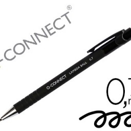 Bolígrafo Q-Connect tinta negra con grip