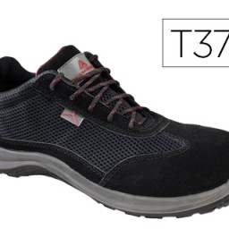 Zapatos de seguridad de piel de serraje suela de composite negro talla 37