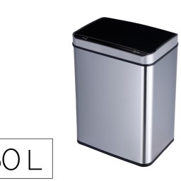 Papelera Q-Connect metálica sensor automatico 60 l.