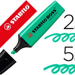 Marcador fluorescente Stabilo Boss Original tinta turquesa