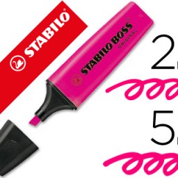 Marcador fluorescente Stabilo Boss Original tinta rosa