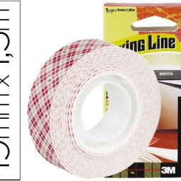 Cinta adhesiva Scotch doble cara 19mm.x1.5m..