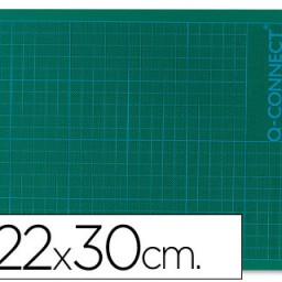 Plancha para corte Q-Connect A4 220x300 mm. Verde