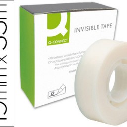 Cinta adhesiva Q-Connect invisible 33 m.x19 mm.