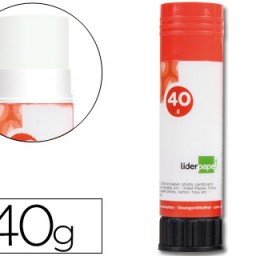Pegamento adhesivo en barra Liderpapel 40g.