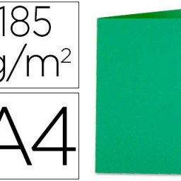 Subcarpeta cartulina Liderpapel A4 verde 180 g/m²