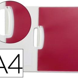 Carpeta dossier pinza lateral Liderpapel A4  polipropileno transparente con separadores