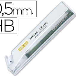 12 minas de grafito Liderpapel 0,5mm. HB