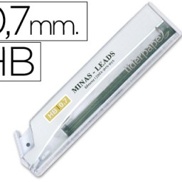 12 minas de grafito Liderpapel 0,7mm. HB