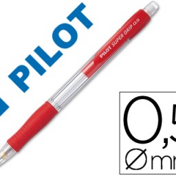 Portaminas Pilot Super Grip 0,5mm. rojo