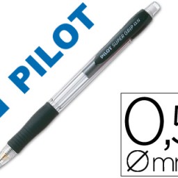 Portaminas Pilot Super Grip 0,5mm. negro