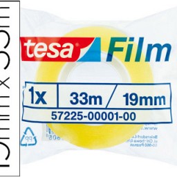 Cinta adhesiva tesa standard 33m.x19mm.