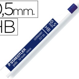 12 minas de grafito Staedtler Polo 0,5mm. HB