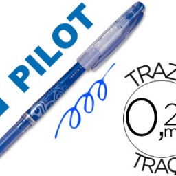 Bolígrafo Pilot Frixion borrable punta de aguja tinta azul